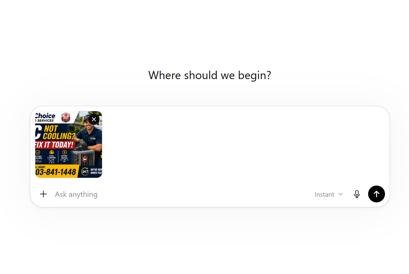 Uploading an image to ChatGPT